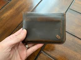 Brown leather wallet
